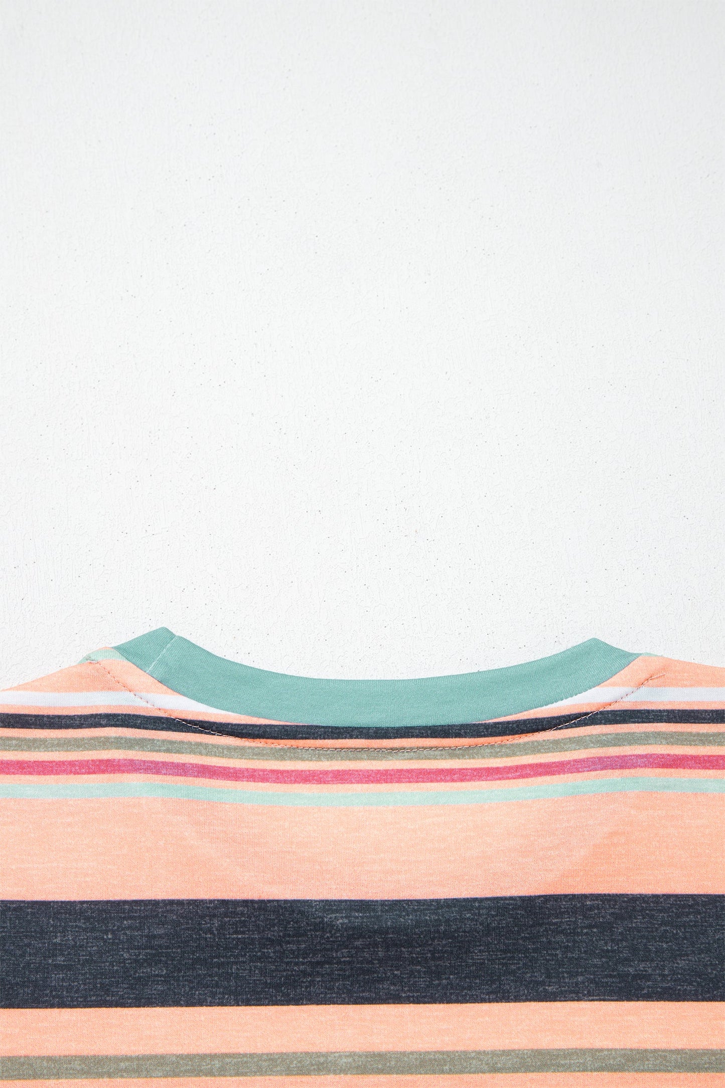 Stripe Short Sleeve Crew Neck T-Shirt