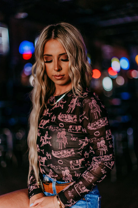 MK530 Western Scene 3D Print Mesh Top