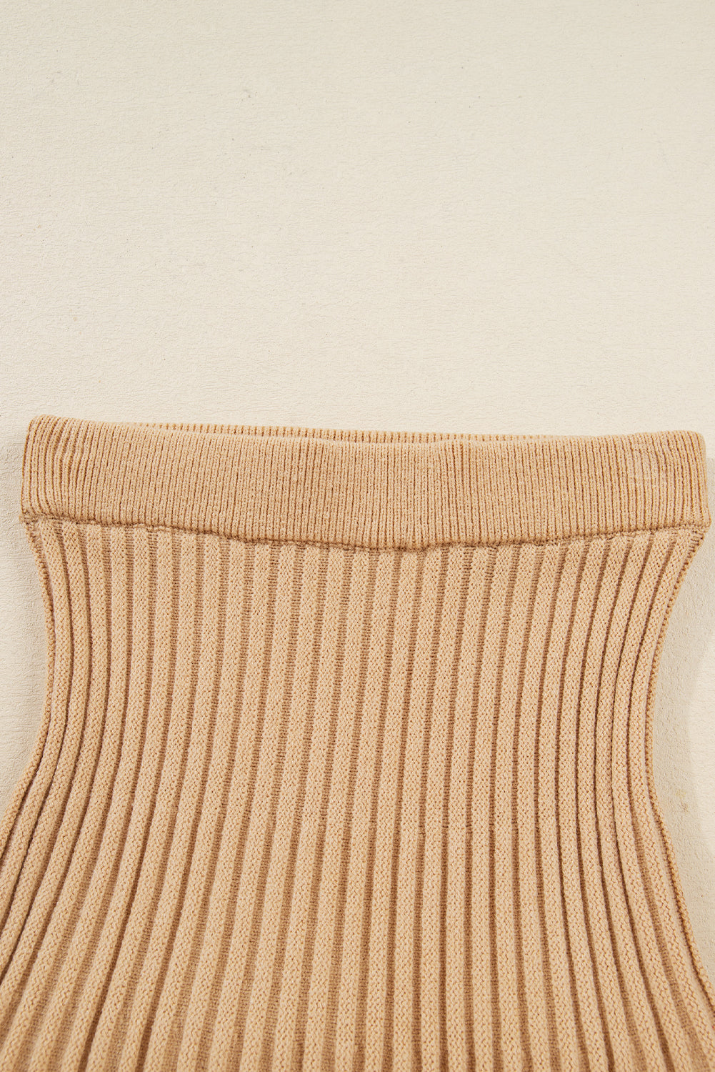 Solid High Neck Sweater and Pleated Mini Skirt Set