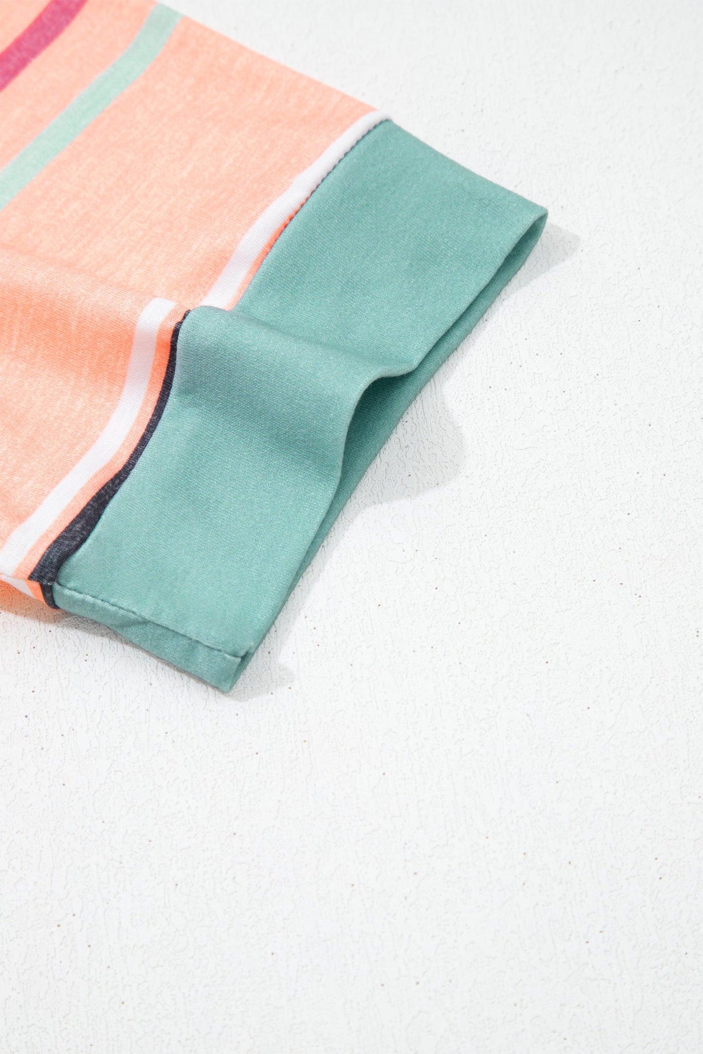 Stripe Short Sleeve Crew Neck T-Shirt