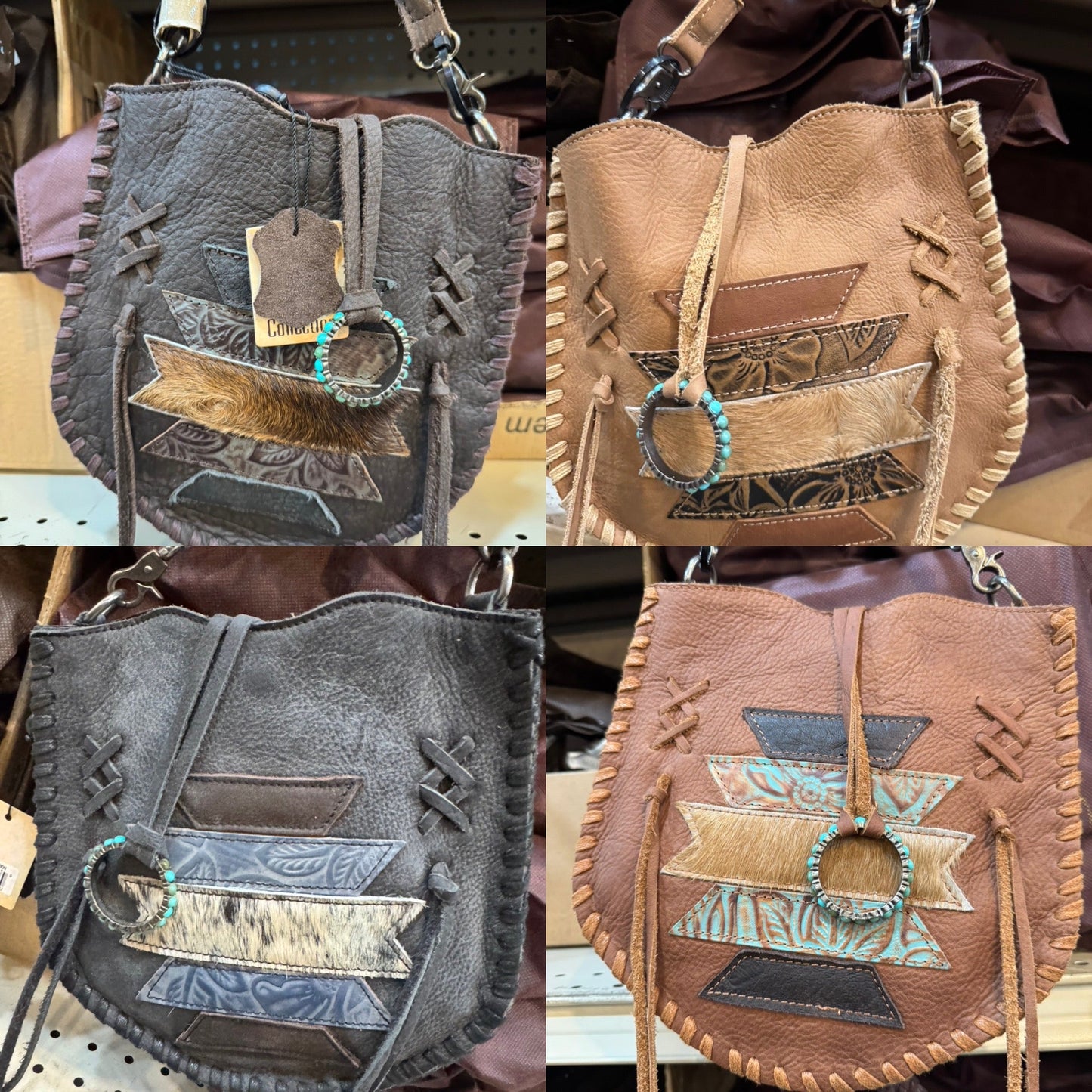 Aztec Ziglag Leather Purse