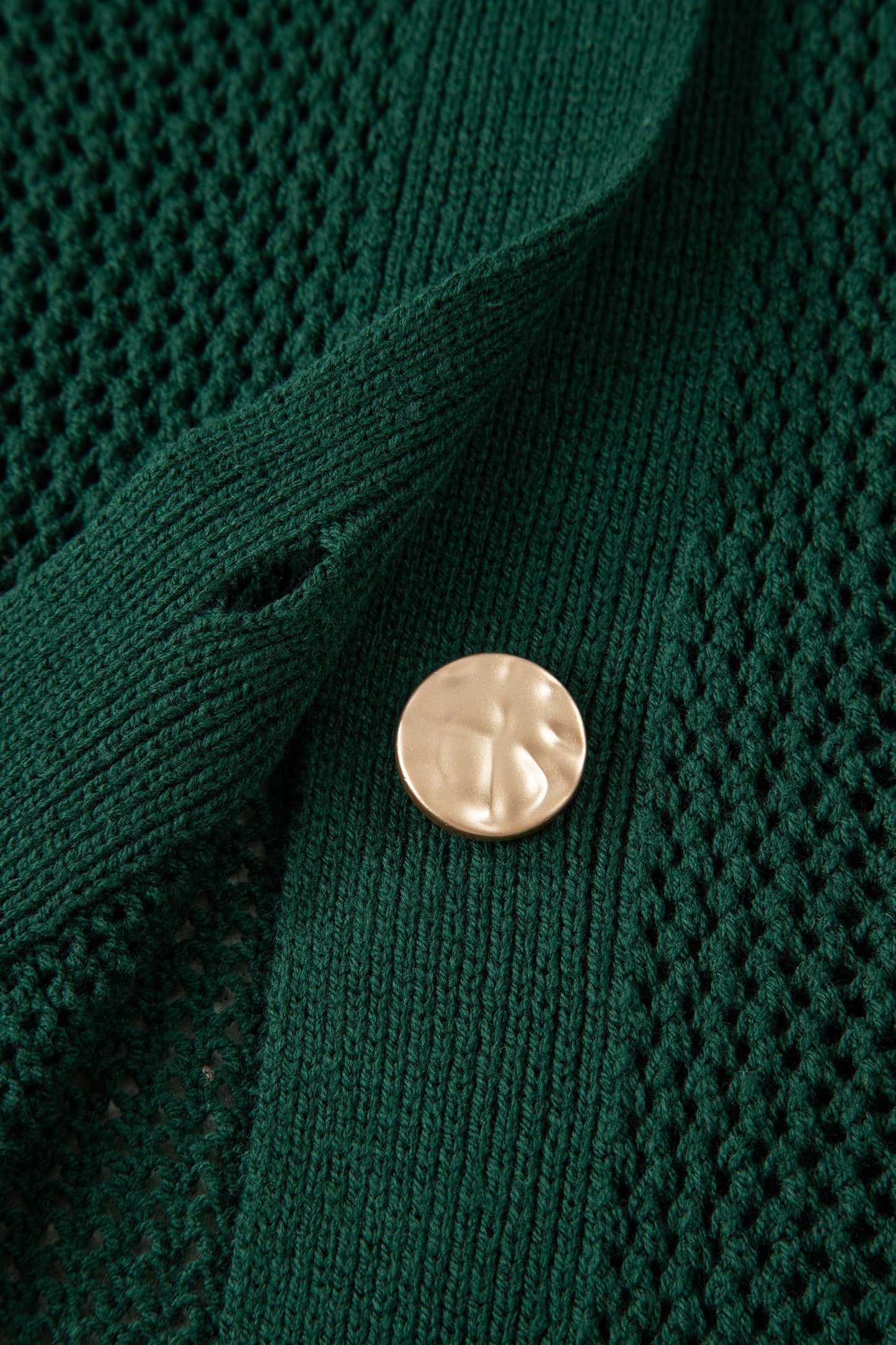 Plus Size Solid Button Front Sweater Cardigan