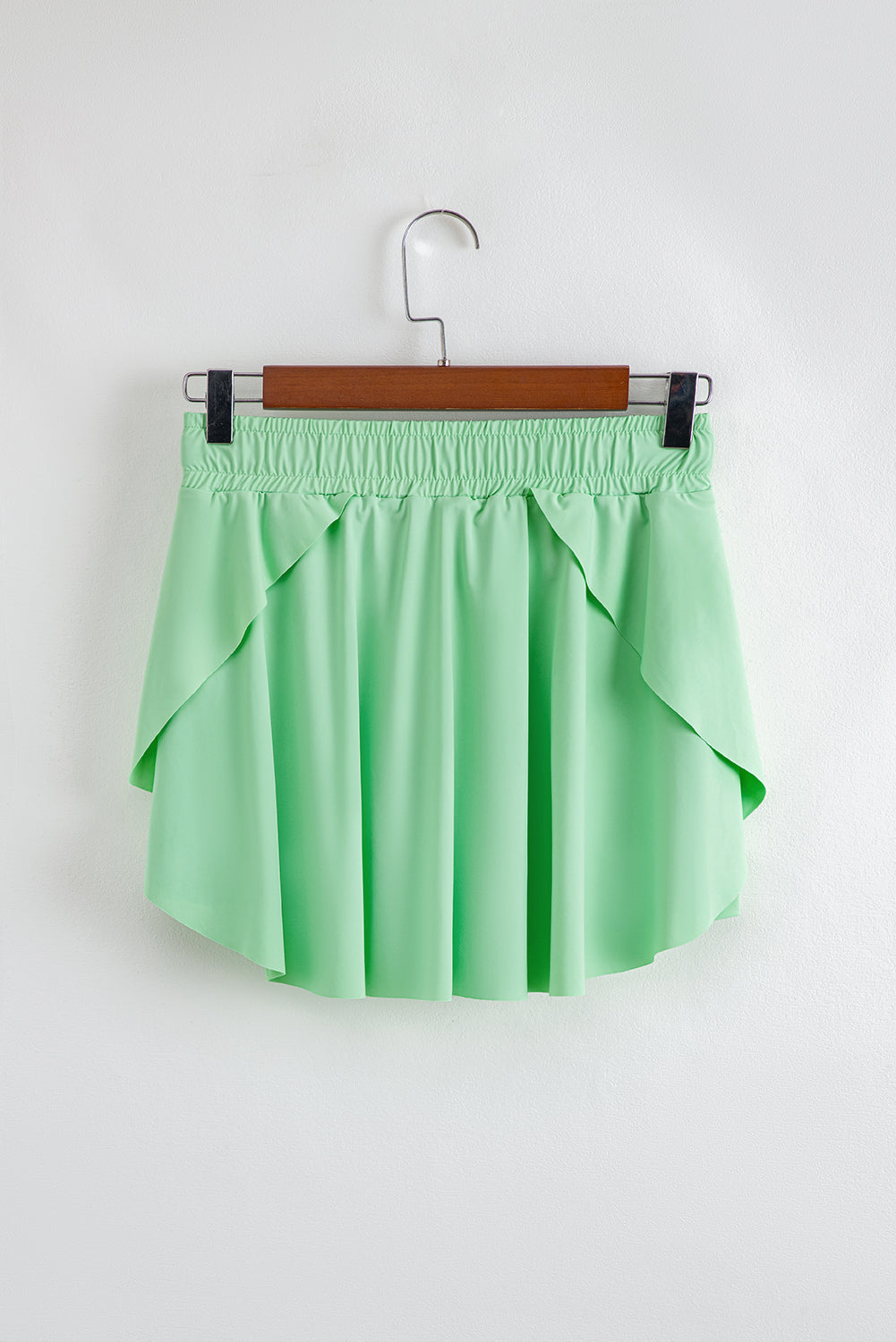 Drawstring Elastic Waistband Lined Tennis Skorts
