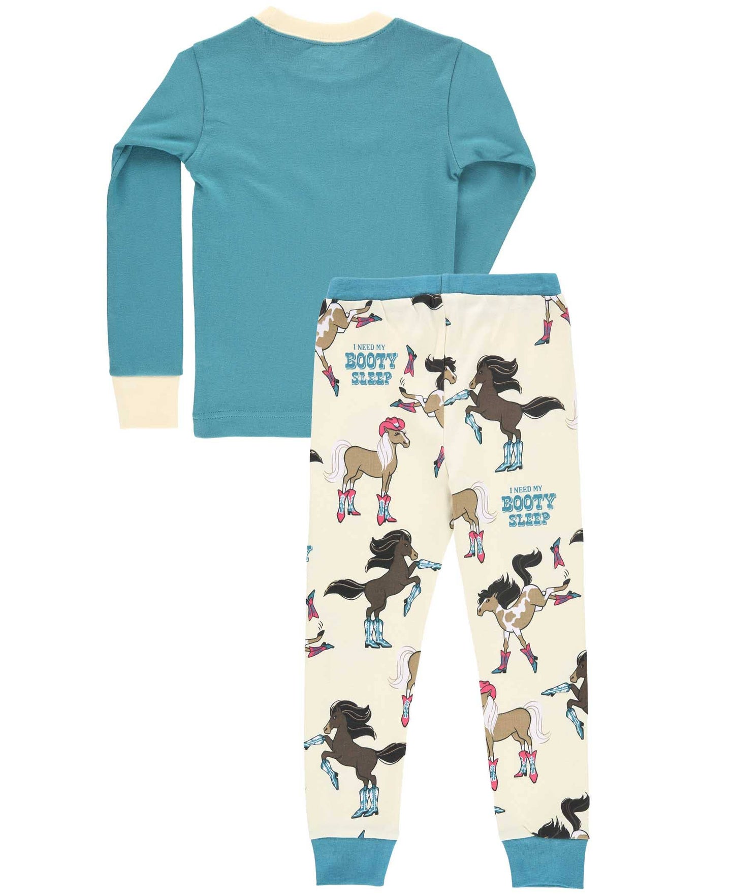 Booty Sleep Blue Kid's Long Sleeve Pajama Set