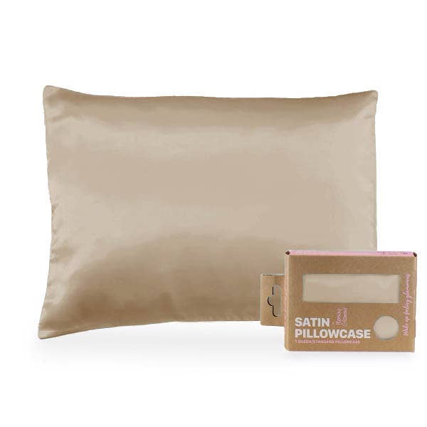 Eco Packaged Satin Pillowcase for Hair & Skin-Queen/Standard