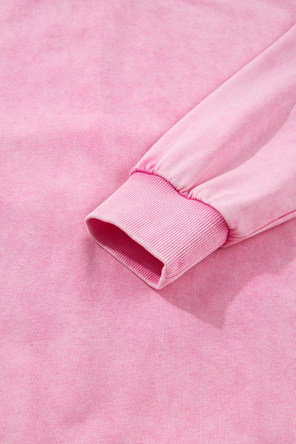 Solid Mineral Wash Crewneck Drop Shoulder Sweatshirt