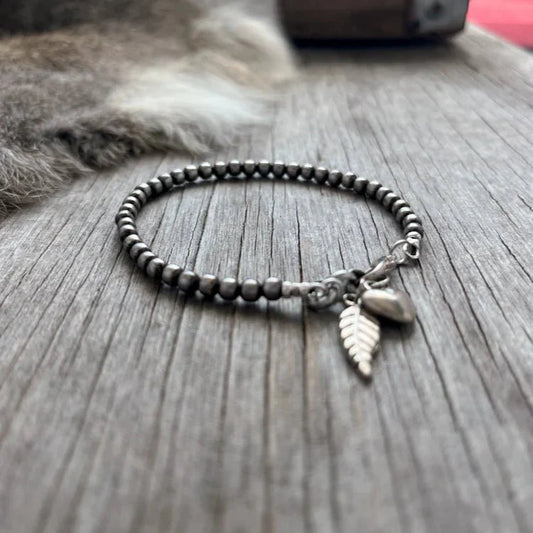 4MM Authentic Silver Pearl Bracelet