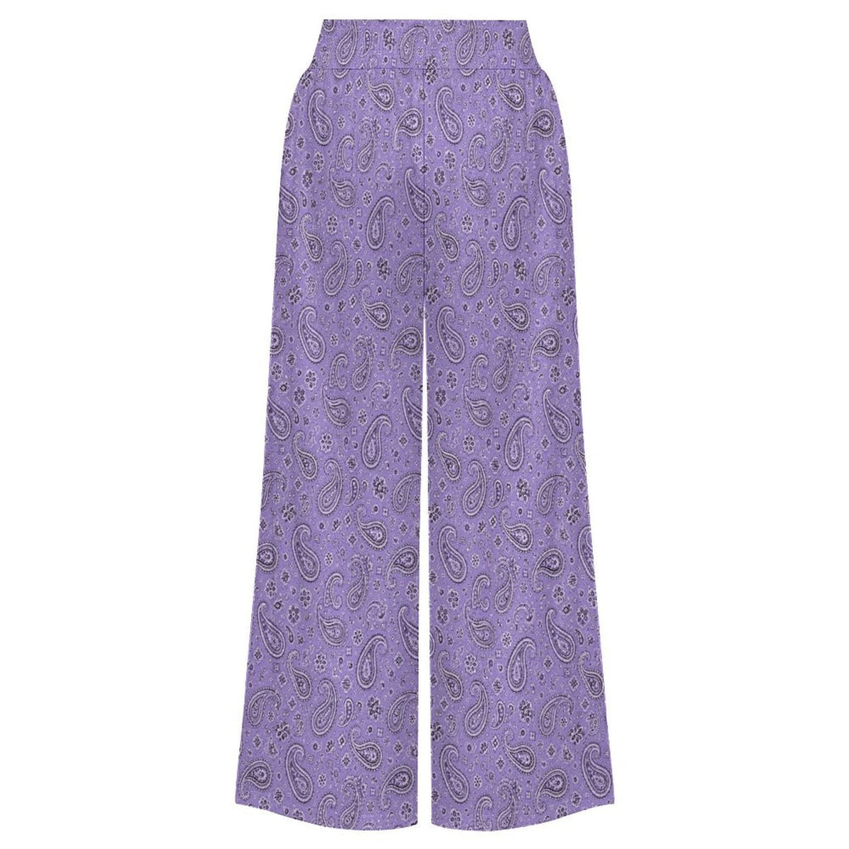 Baha Ranch Lavender Paisley Bandana Wide Leg Pants