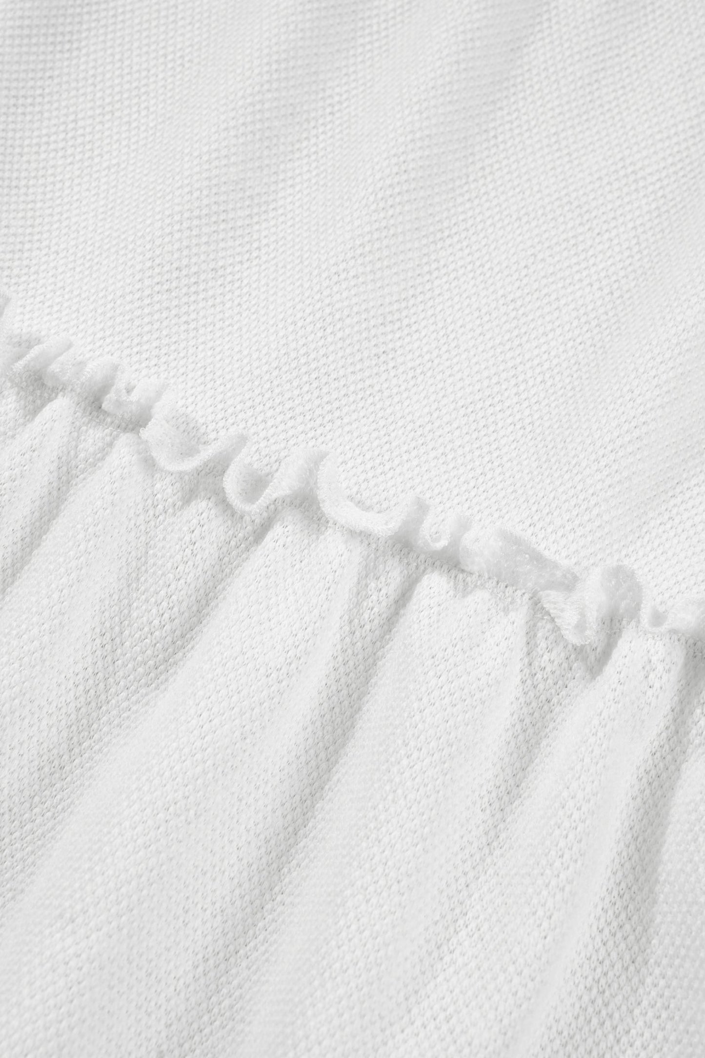 Solid Frilled Ruffle Tiered Tank Top