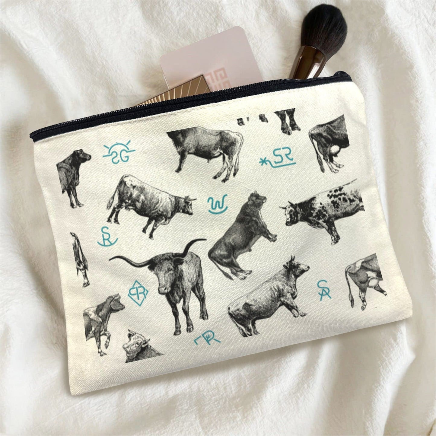 Cattle Brands Cosmetic Bag Pack of 5 Made in America