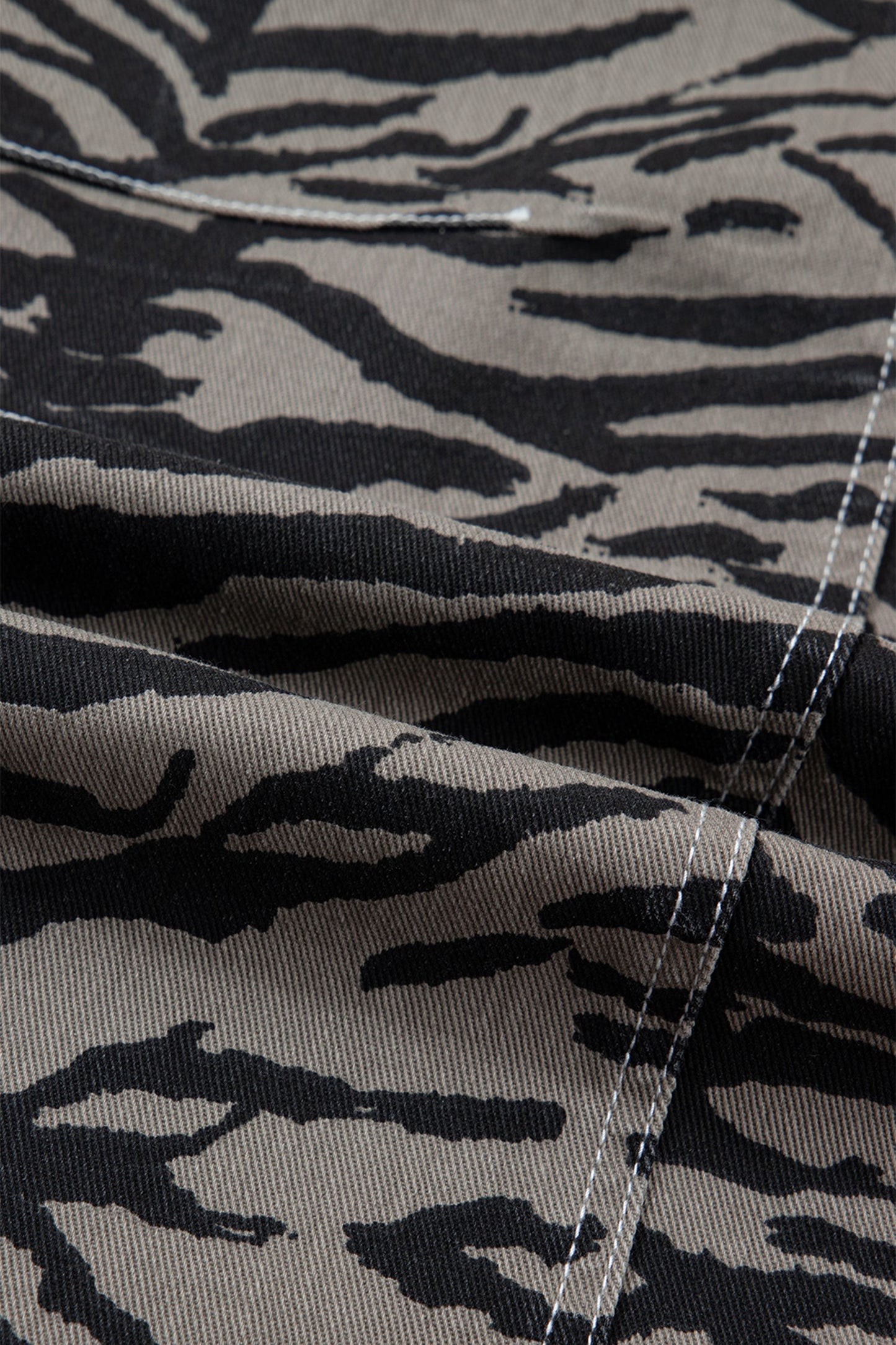 Zebra Stripe Wide Leg Jeans