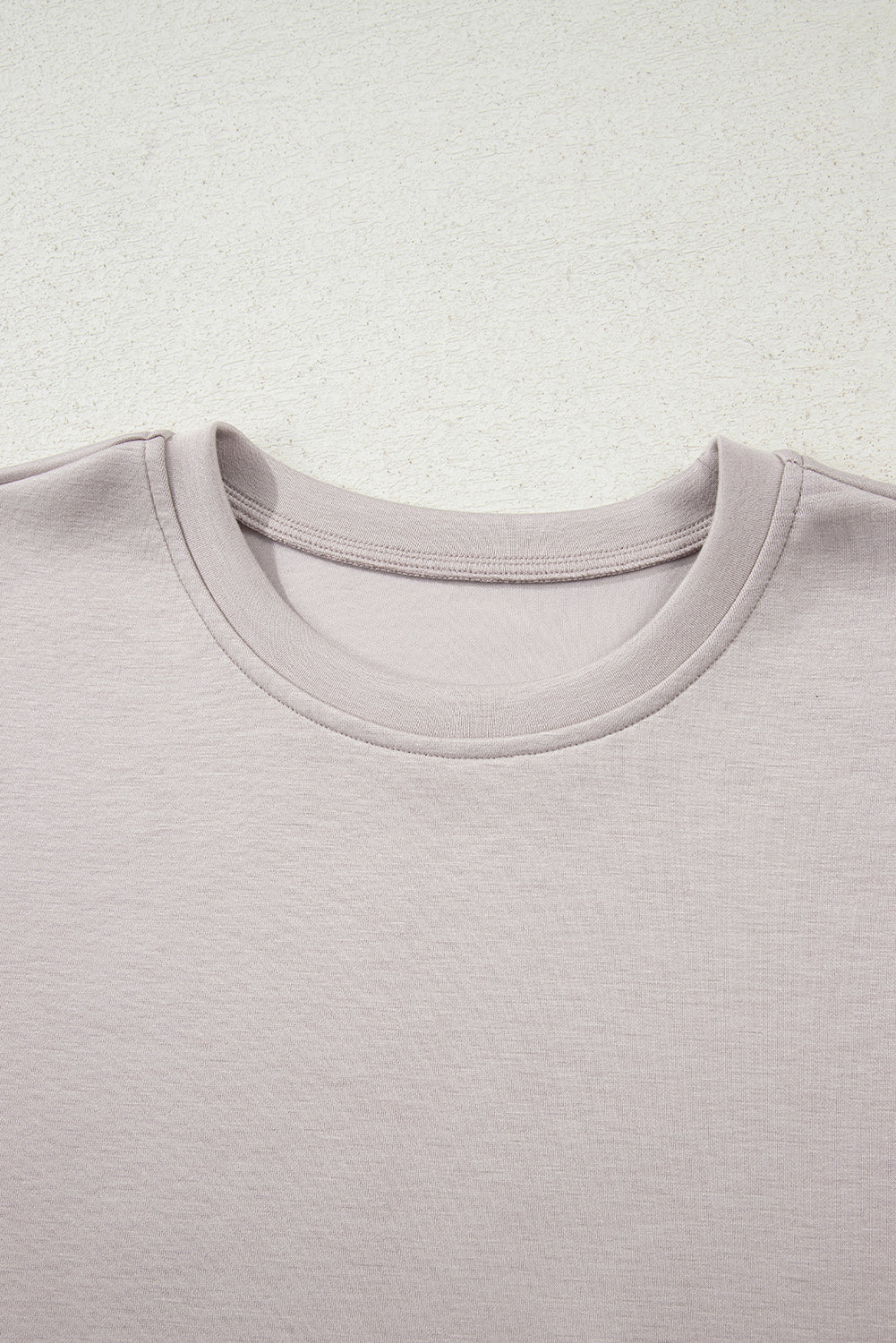 Solid Drop Shoulder Pullover and Mini Skirt Set