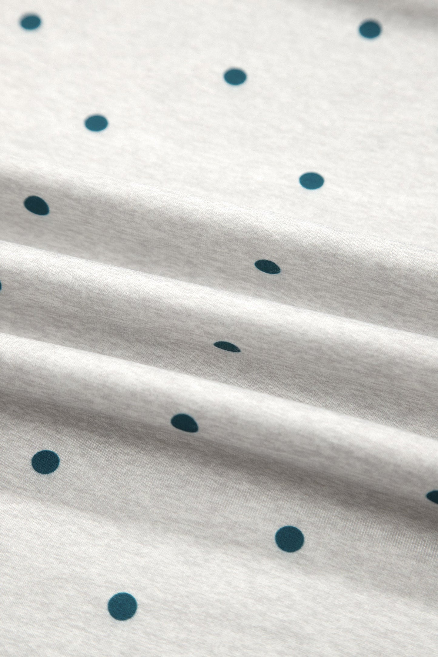 Polka Dot Piping Trim 3/4 Raglan Sleeve Top