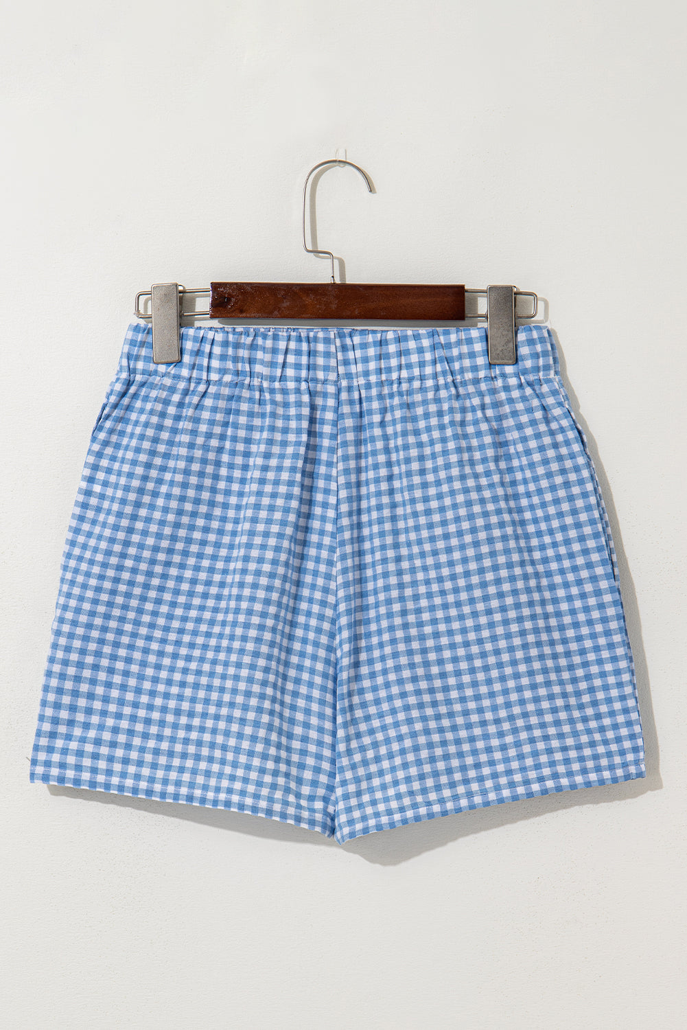 Gingham High Waist Casual Shorts