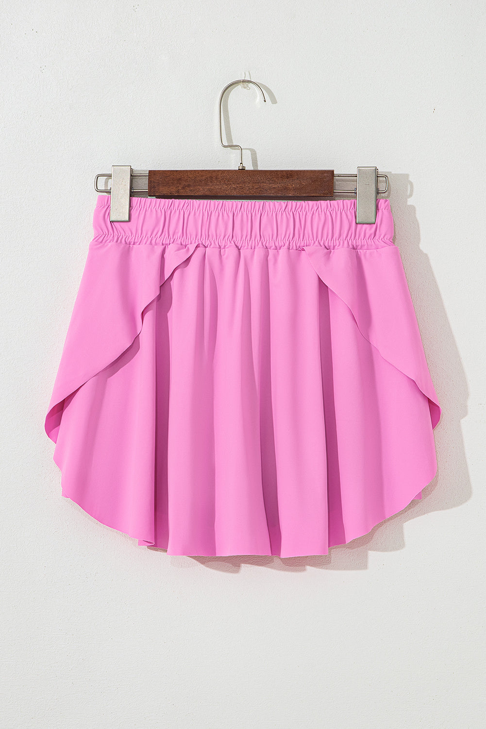 Drawstring Elastic Waistband Lined Tennis Skorts
