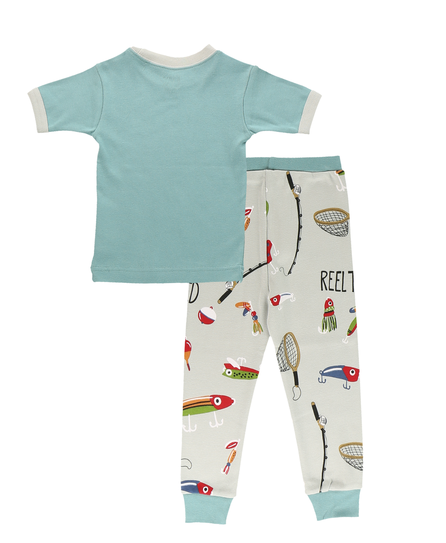 Reel Tired Kid's Short Sleeve PJ Set by Lazy One
