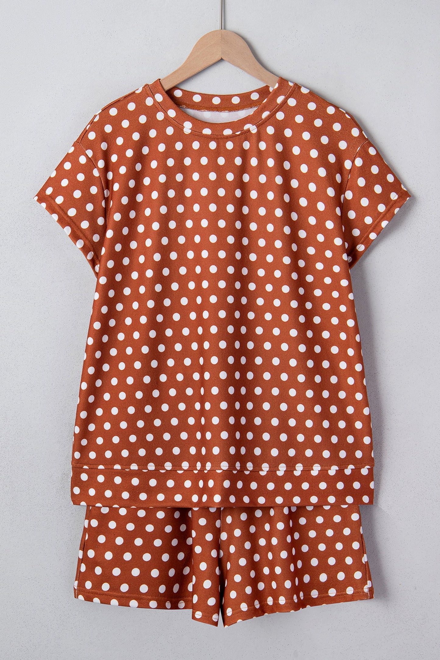 Polka Dot Short Sleeve Top & Shorts Set