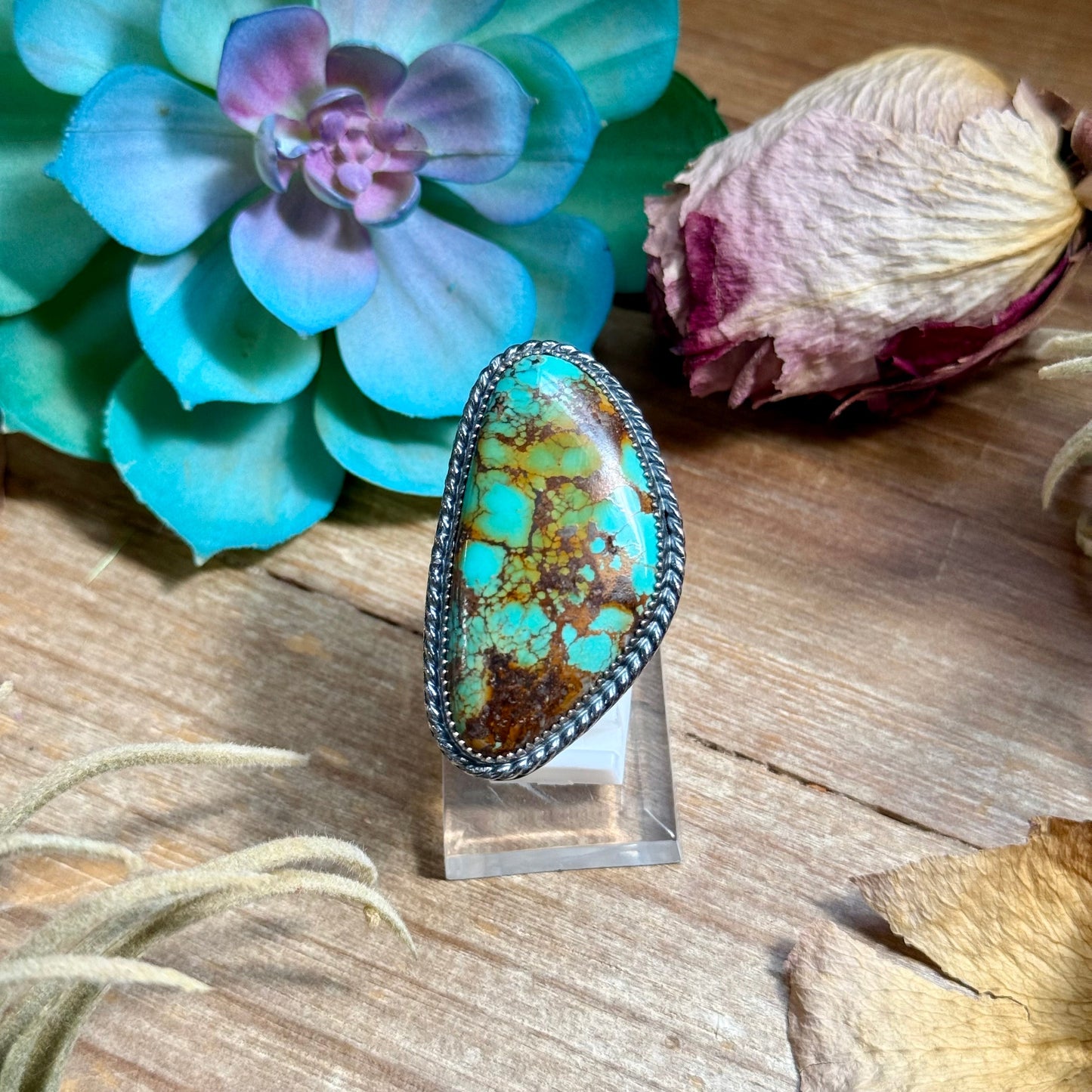 MJ ring - Sterling Silver Free Form Long Adjustable
