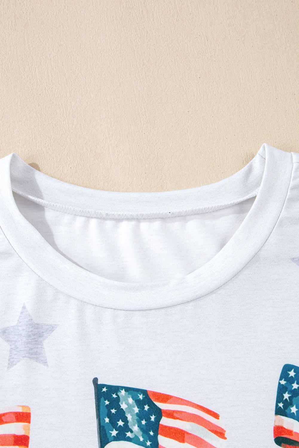 Patriotic Flag Bow Graphic Starry T-Shirt
