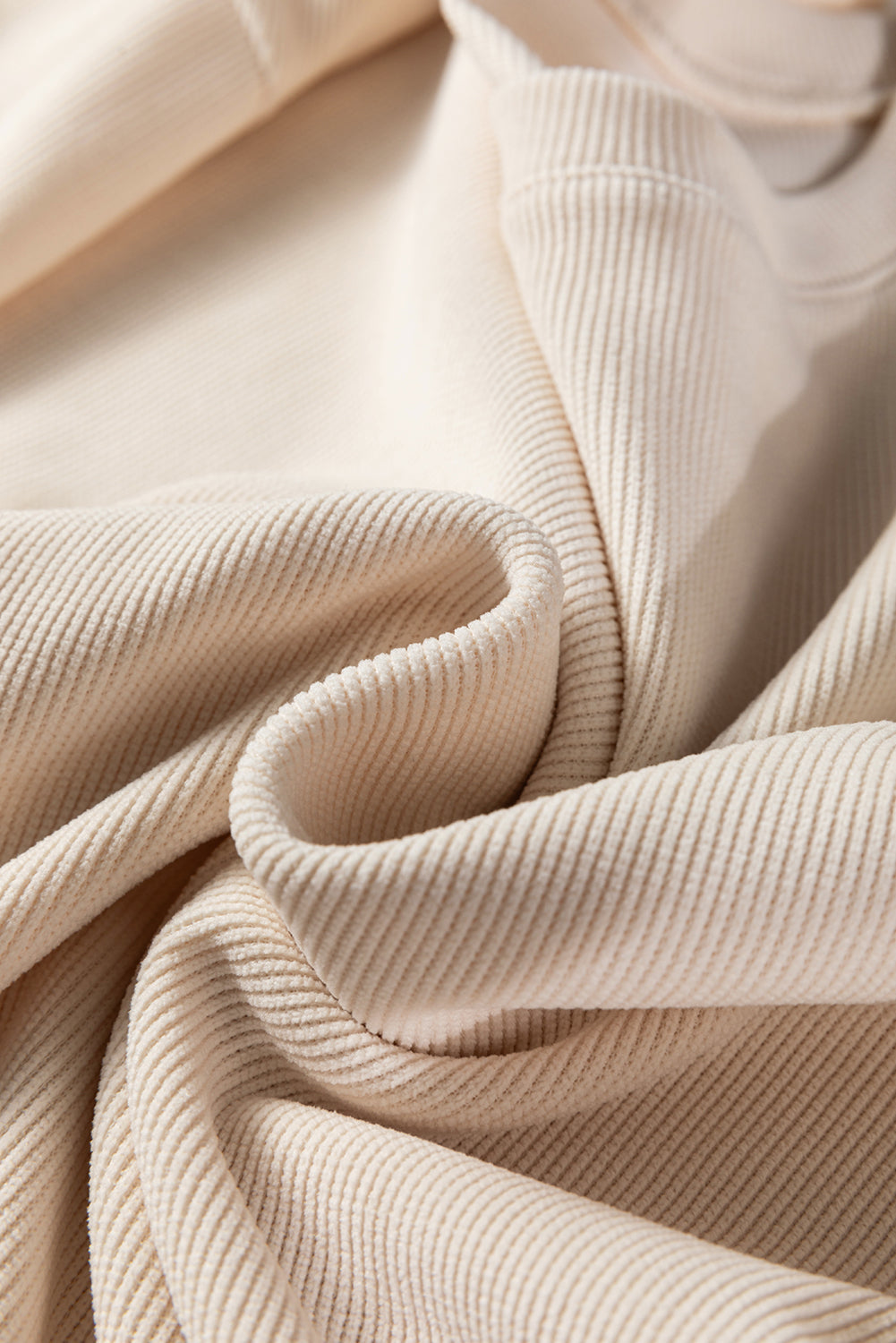 Solid Textured Knit Pullover and Shorts Set