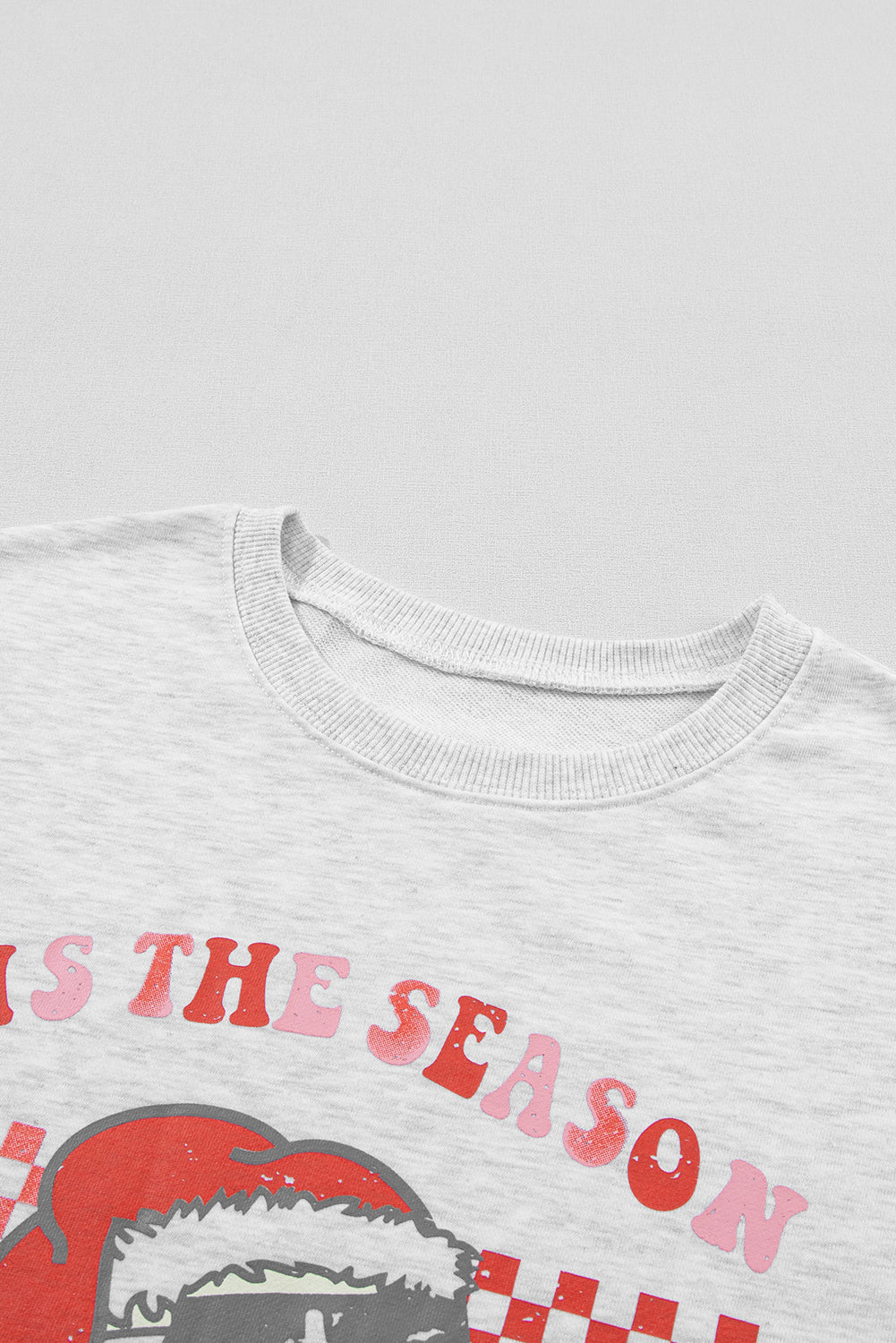 Christmas Santa Top and Plaid Pants Lounge Set