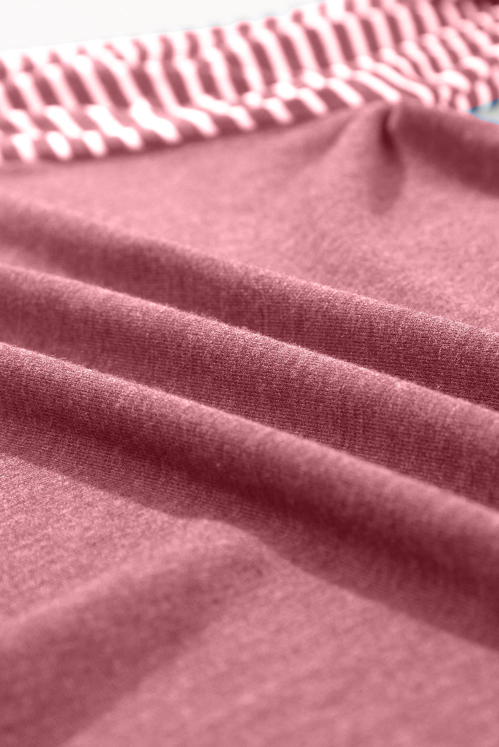 Stripe Patchwork Raglan Long Sleeve Top