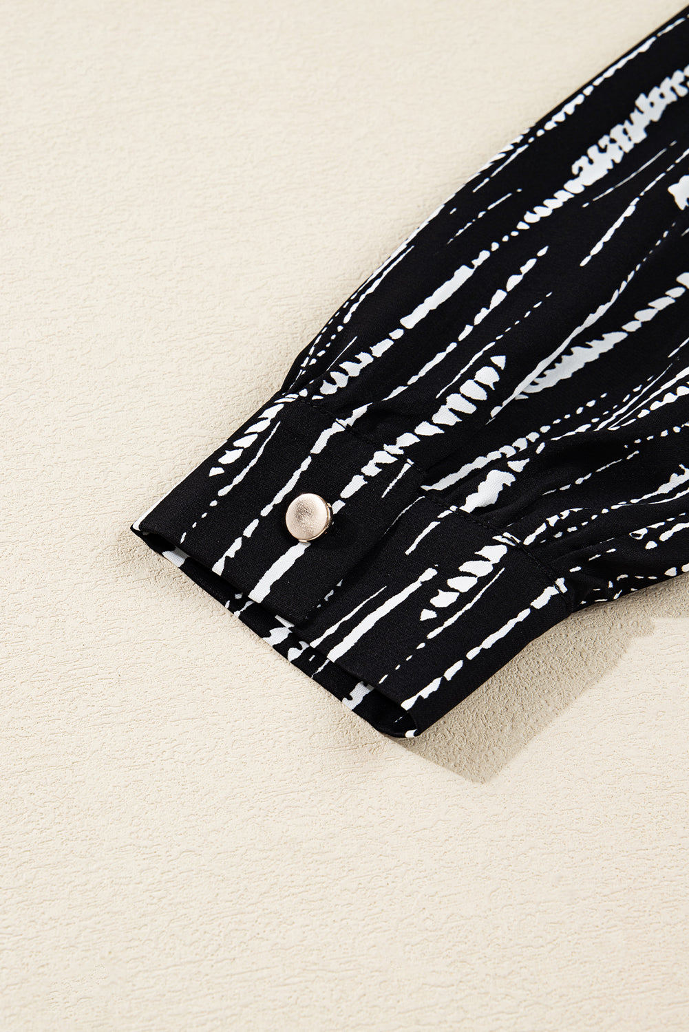 Abstract V-Neck Blouse