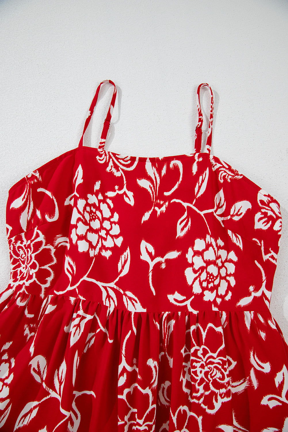 Floral Spaghetti Strap Empire Waist Maxi Dress