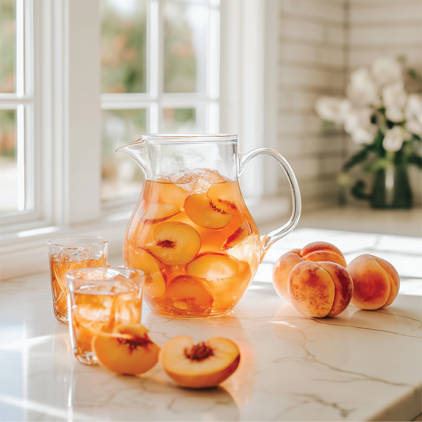 Sugar Free Peach Tea Syrup Concentrate