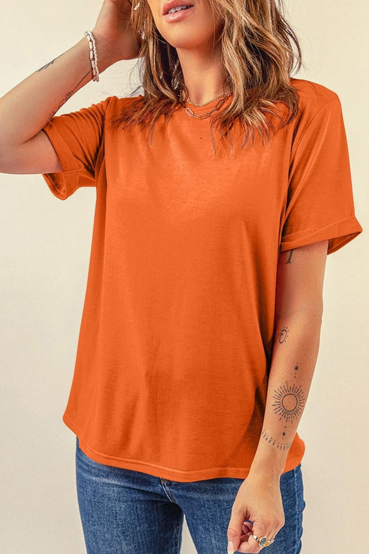 Plain Crew Neck Tee