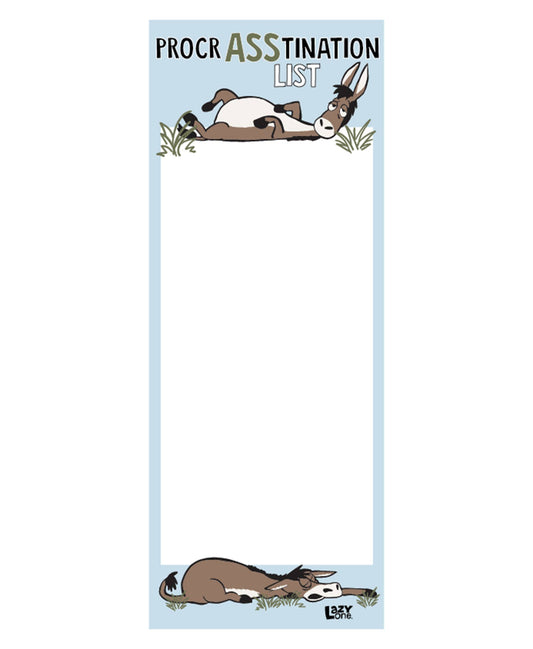 Procrasstination (New) Magnetic Note Pad by Lazy One