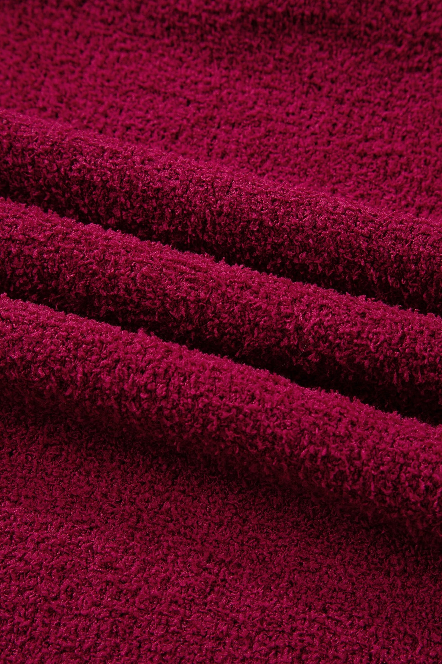 Solid Popcorn Knit Mock Neck Sweater