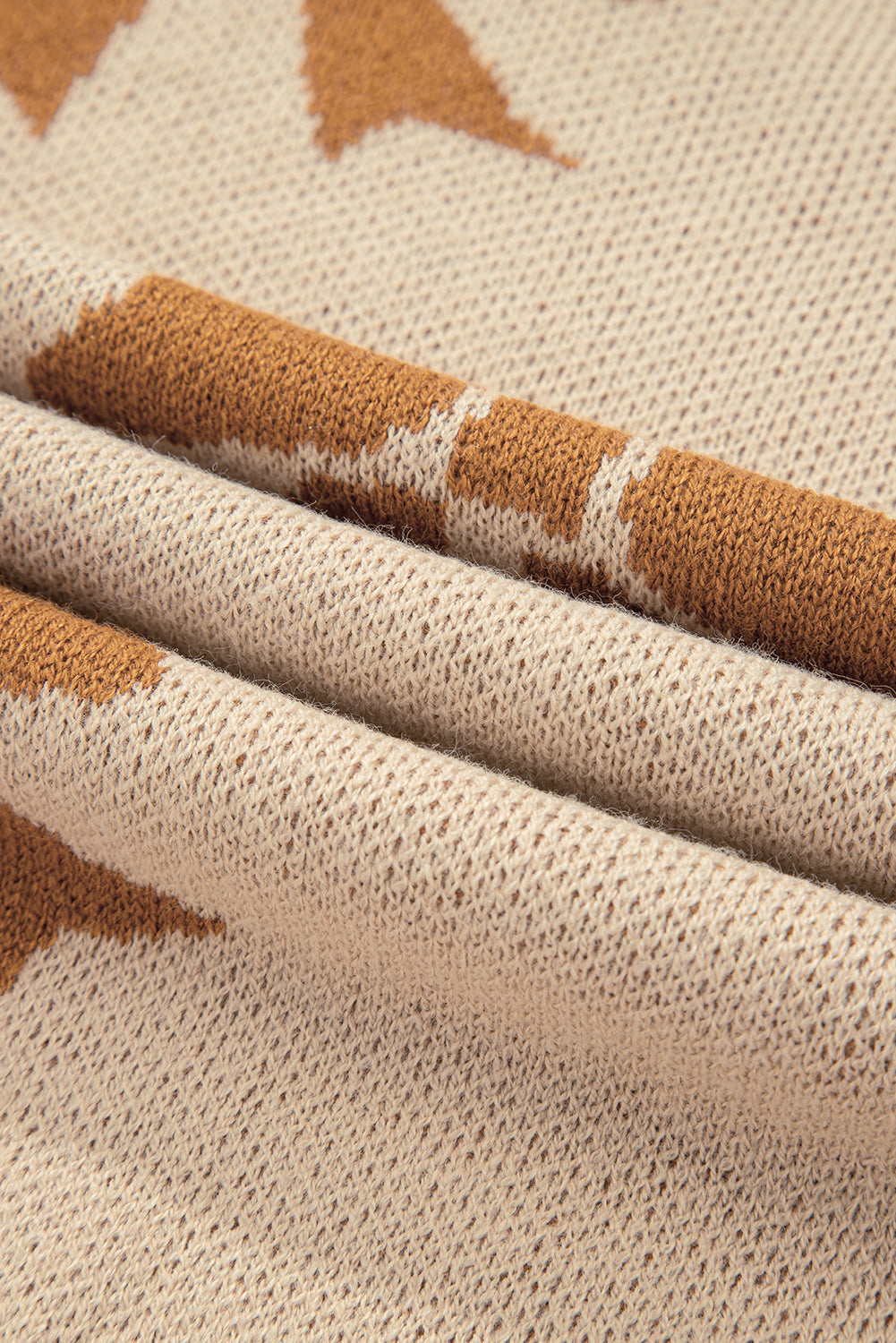 Bow Checker Stripe Patchwork Sleeve Drop Shoulder Sweater