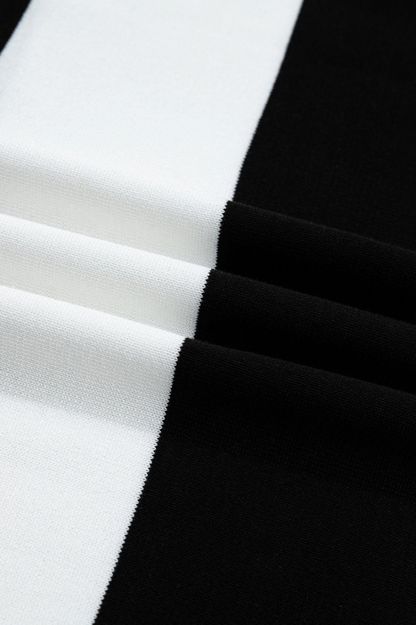 Stripe Colorblock Knitted T-Shirt