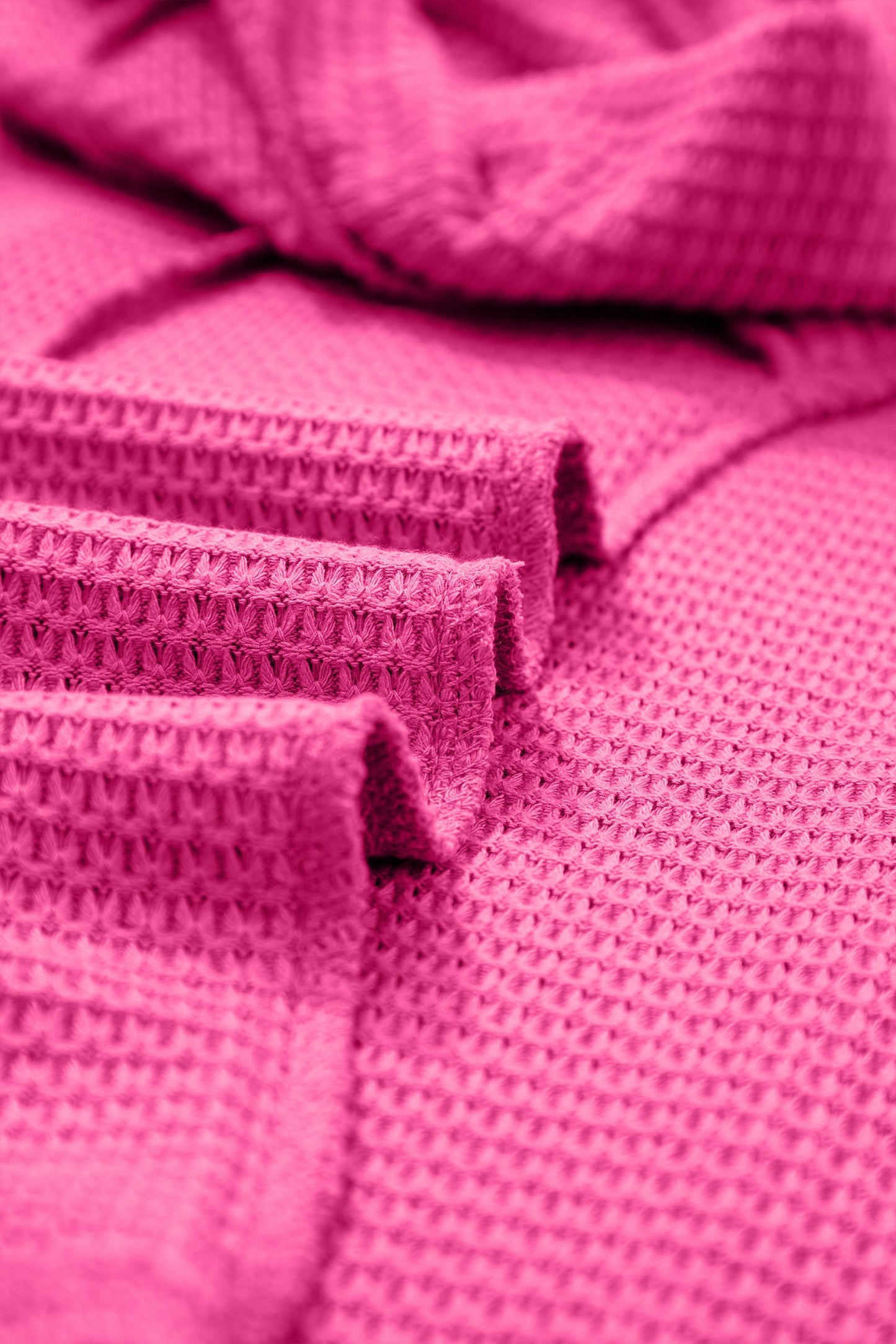 Solid Waffle Knit V-Neck Short Sleeve Top