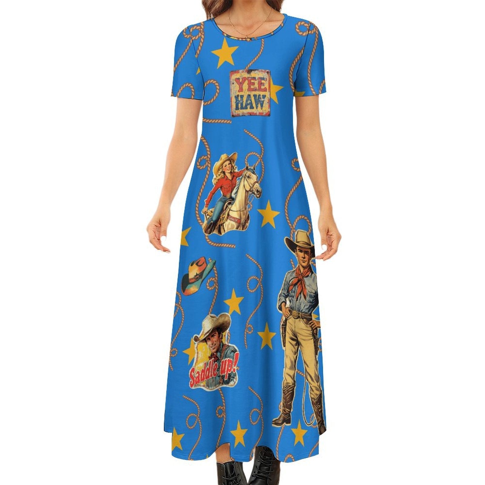 Vintage Cowgirl Western Dress – The Whistling Dixes