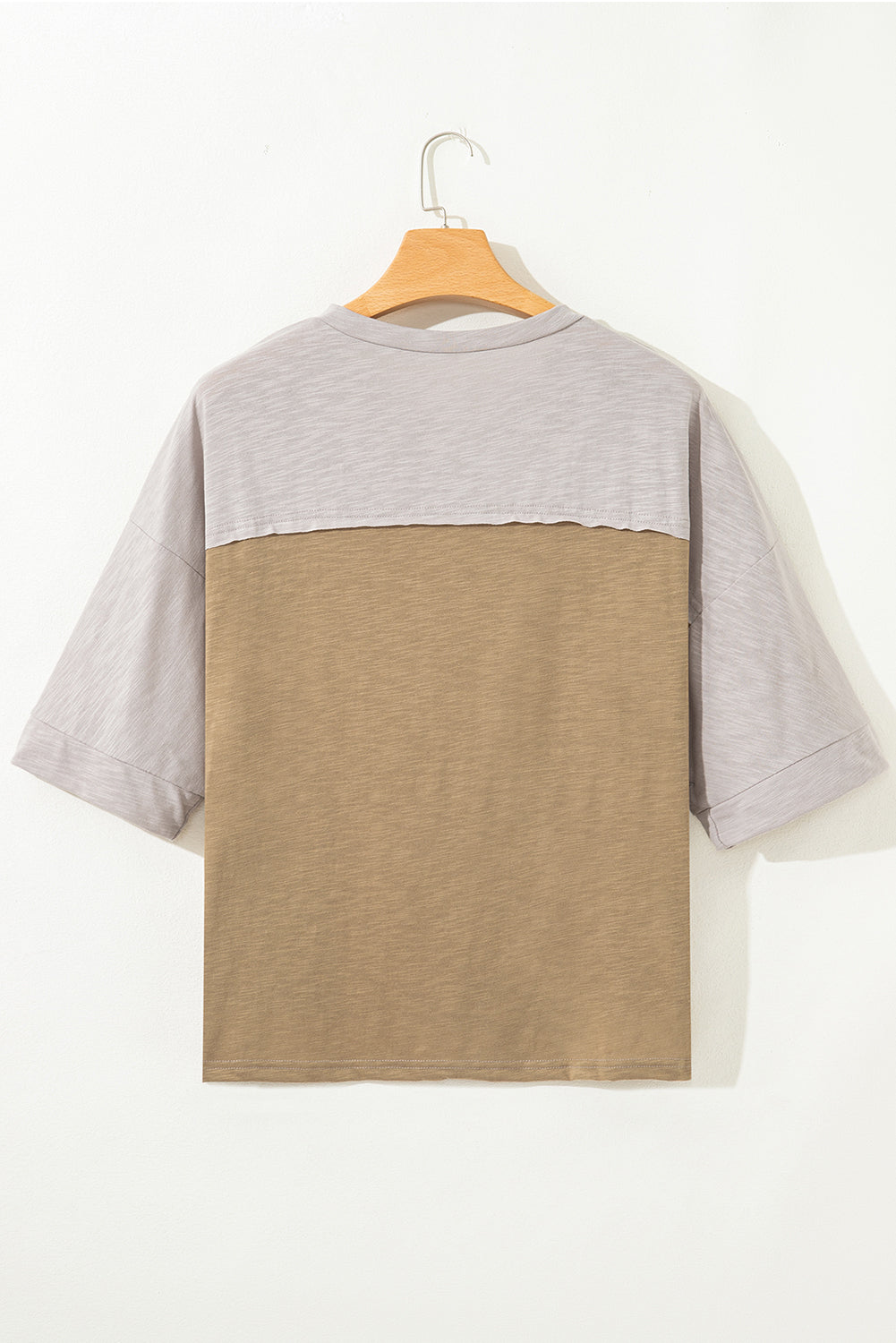 Flower Patch Exposed Seam Bracelet Sleeve T-Shirt
