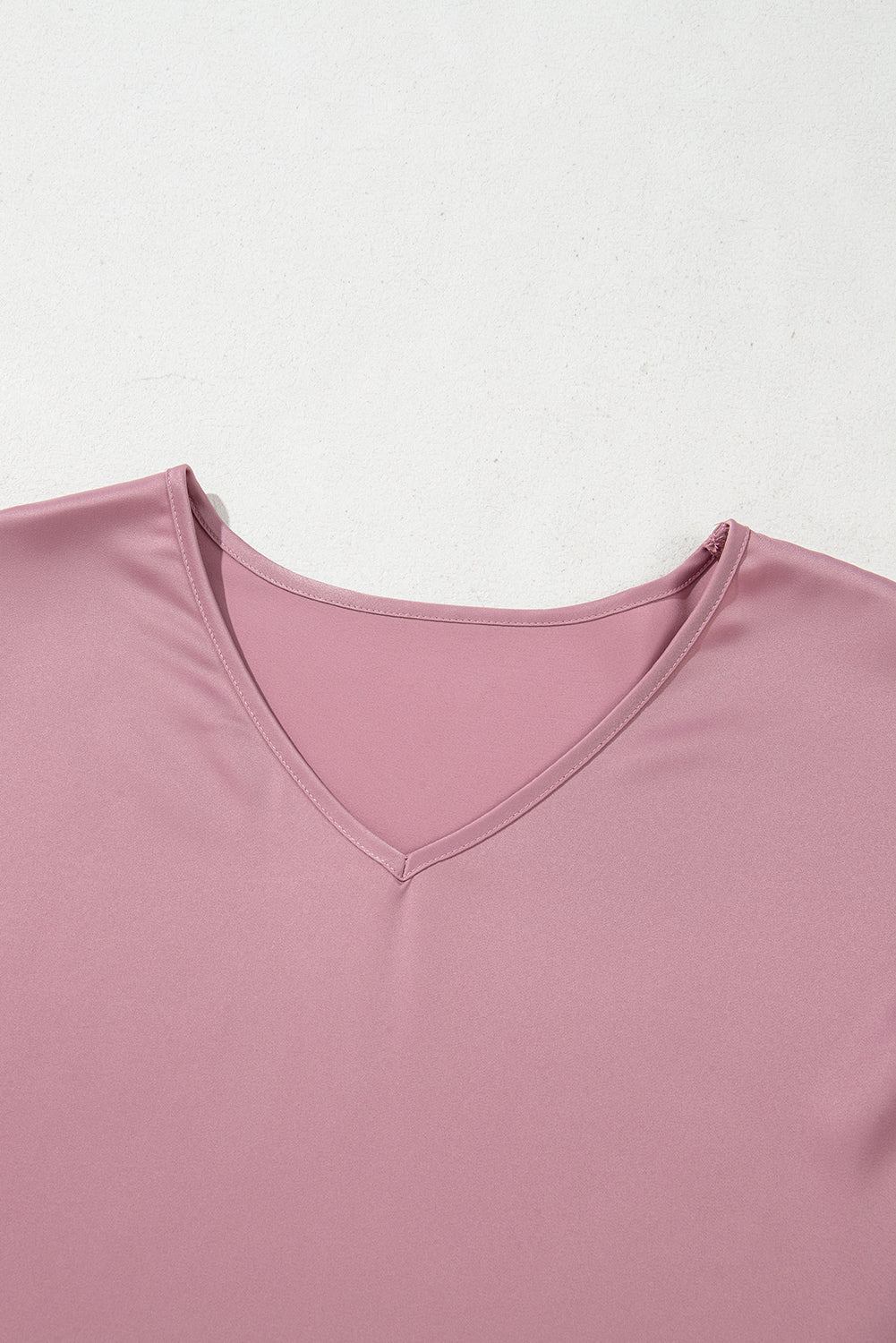 Satin Ruffle Sleeve Top