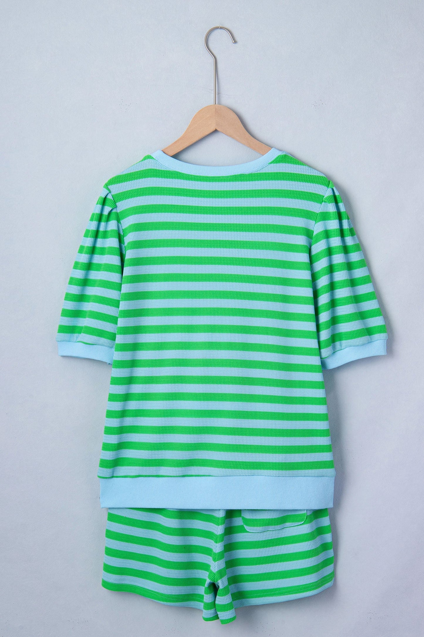 Puff Sleeve T-Shirt and Drawstring Shorts Set