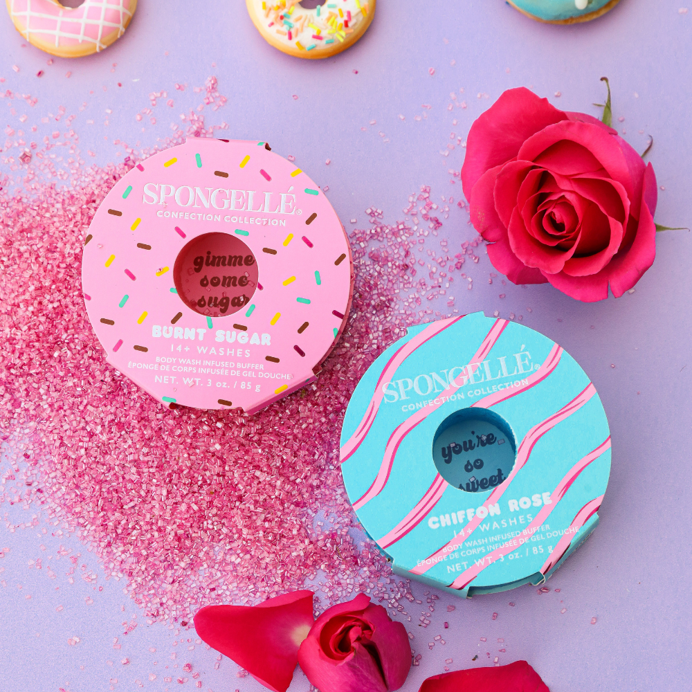Burnt Sugar & Chiffon Rose Body Buffer Set