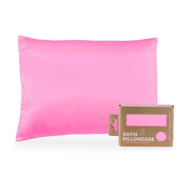 Eco Packaged Satin Pillowcase for Hair & Skin-Queen/Standard