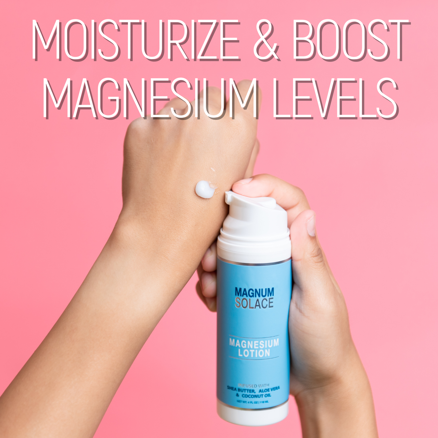 Magnesium Lotion with Aloe, Shea and Coconut (Lemon Verbena)