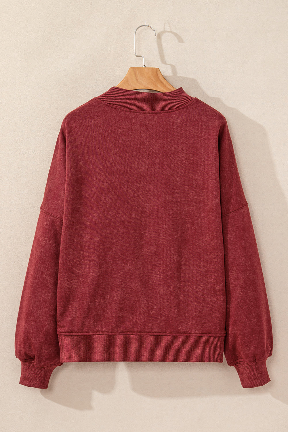 Mineral Wash Drop Shoulder Crewneck Sweatshirt