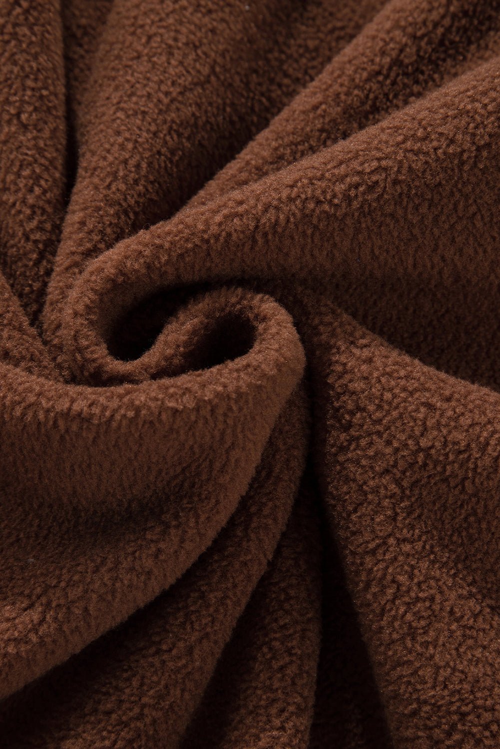 Colorblock Fleece Patchwork Button Down Shacket