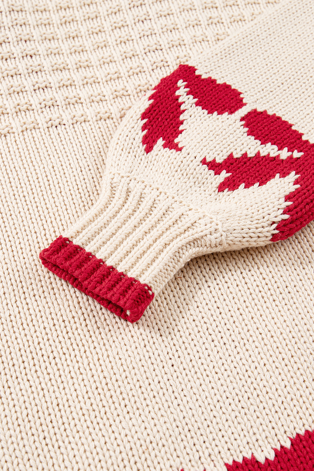 Bow Textured Open-Front Cardigan