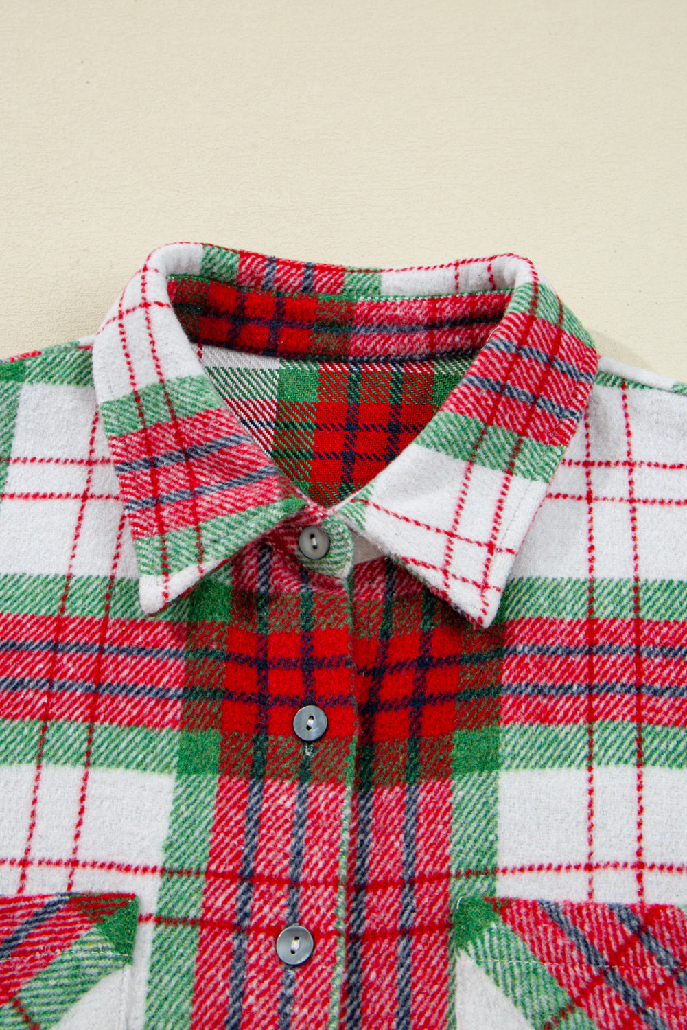 Plaid Christmas Flannel Shacket