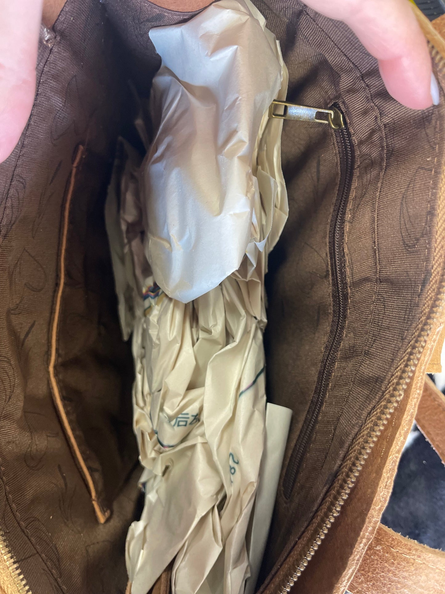 Belt Buckle Concealed Pocket Handbag Purse