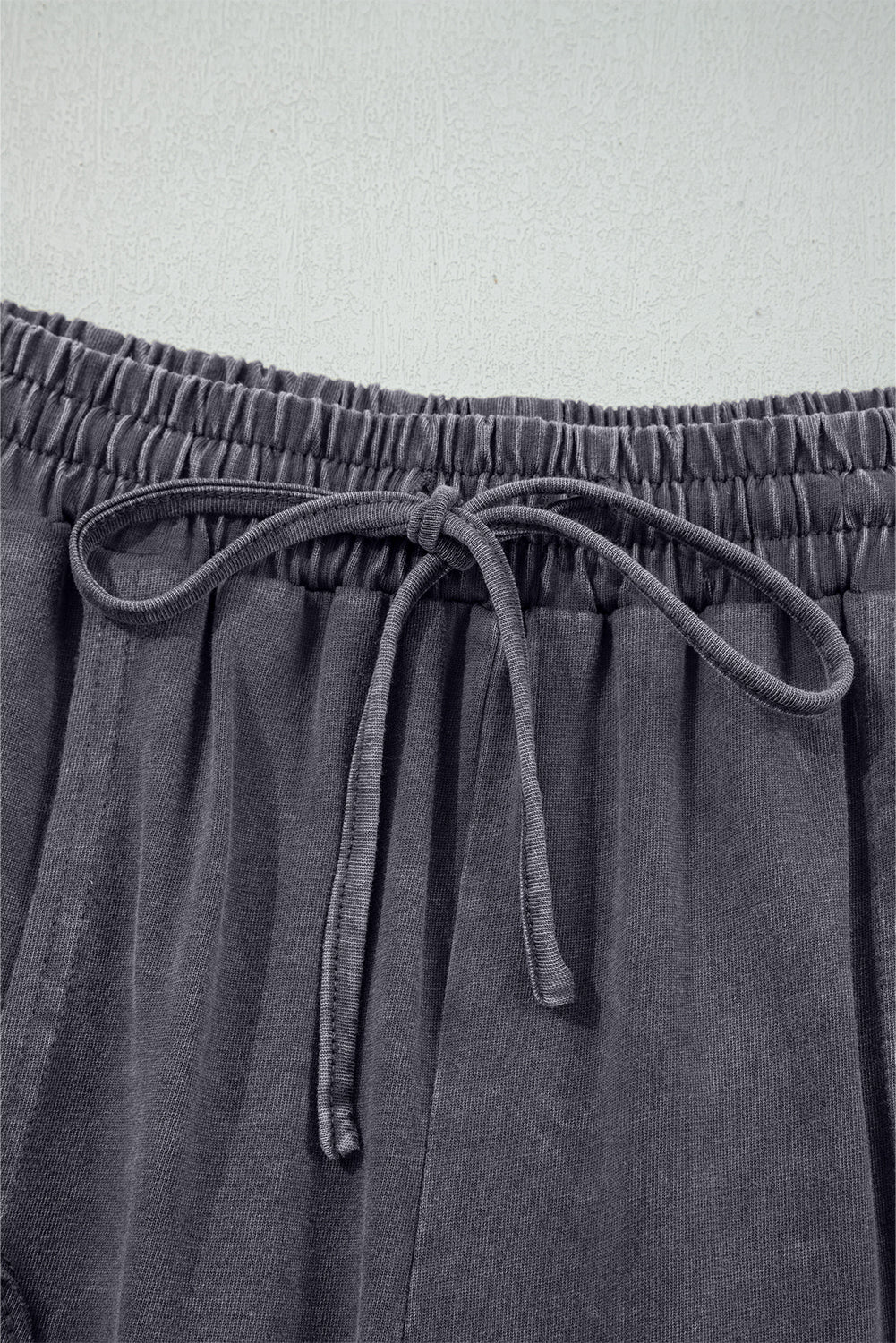 Floral Patch Mineral Wash Terry Knit Pants