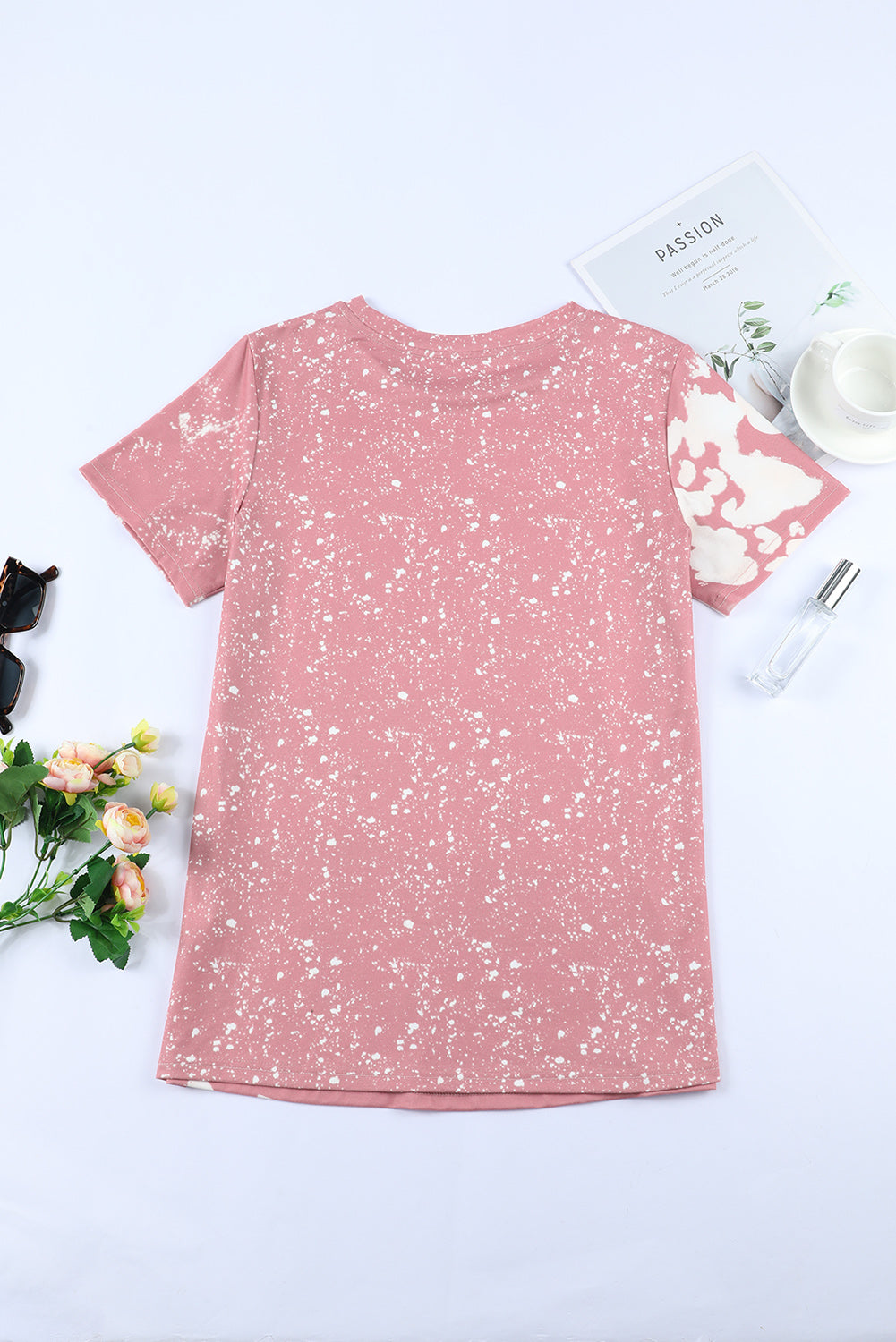 Tie Dye Bleached Short Sleeve T-Shirt