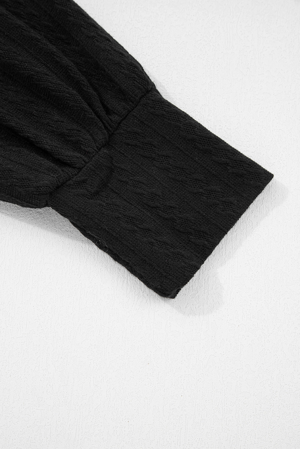 Textured Chest Pocket Top and Pants Set